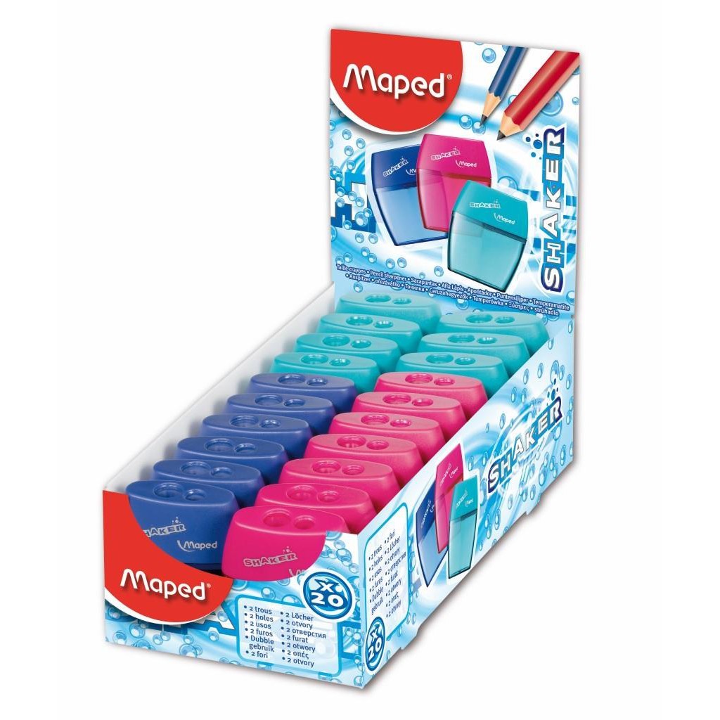 

maped sharpener shaker 2 hole (random tidak bisa pilih warna)