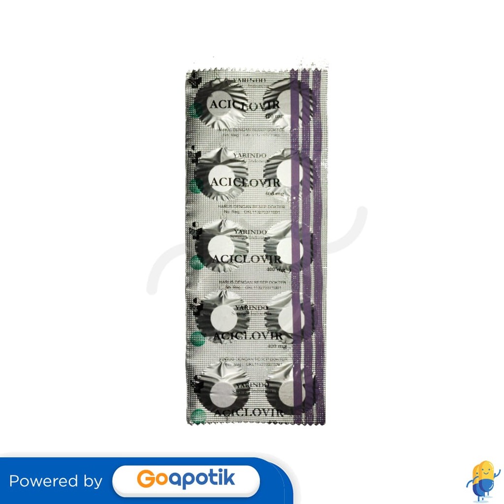 Aciclovir Yarindo 400 Mg Strip 10 Tablet