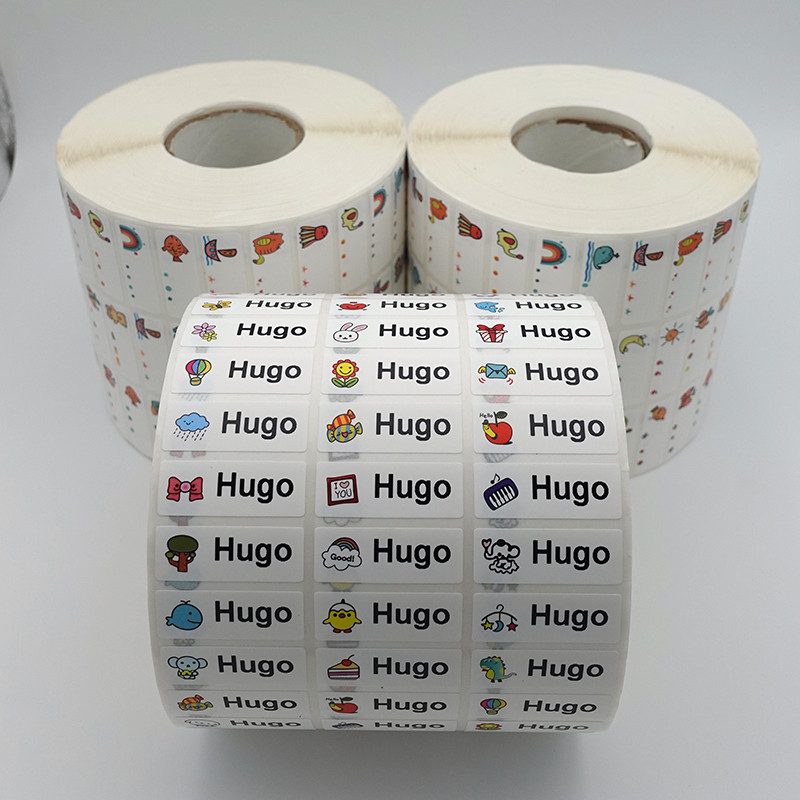 

Name Tag Sticker Custom Waterproof Kawaii Stickers Decals Personalized First Name Label for Children School Stationery Bottle