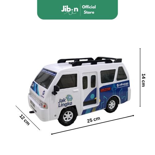 [ Jibin ] Mainan Anak Mobil Angkutan Umum Jaklingko / Miniatur Angkot Anak Musik Dan Lampu