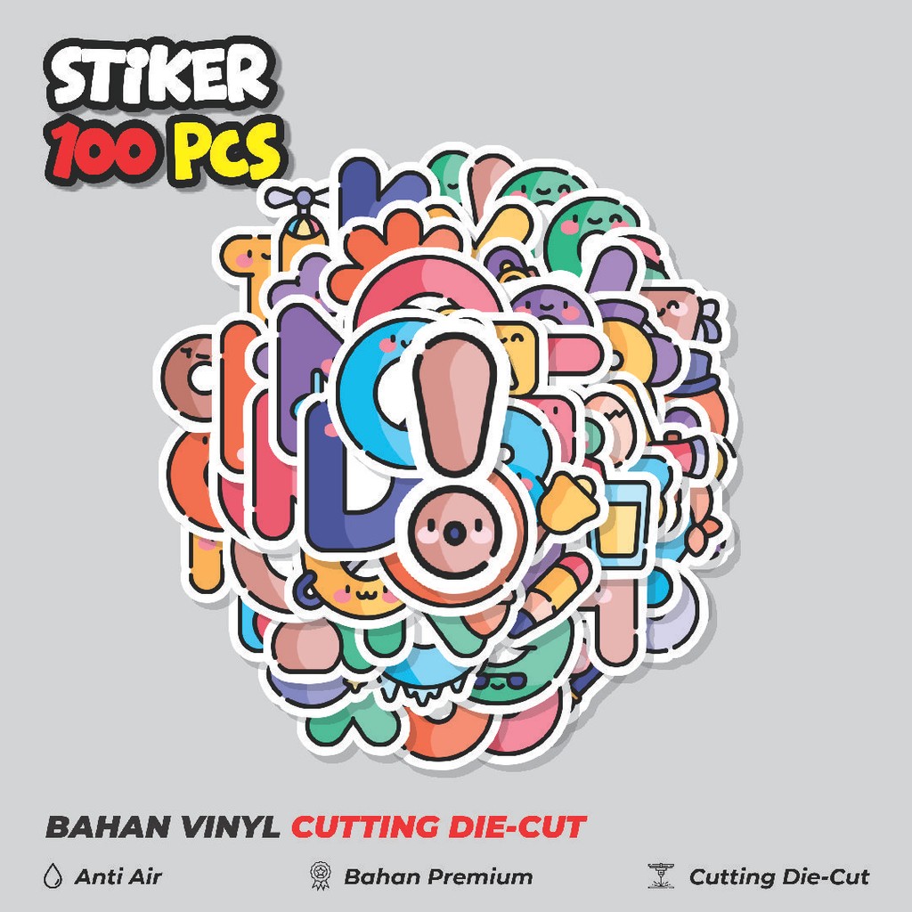 

Terbaru! 50 pcs Stiker Cute Alphabet Mix [Campuran Alfabet Lucu] Dekorasi Lucu Kreatif untuk Notebook, Skateboard, HP