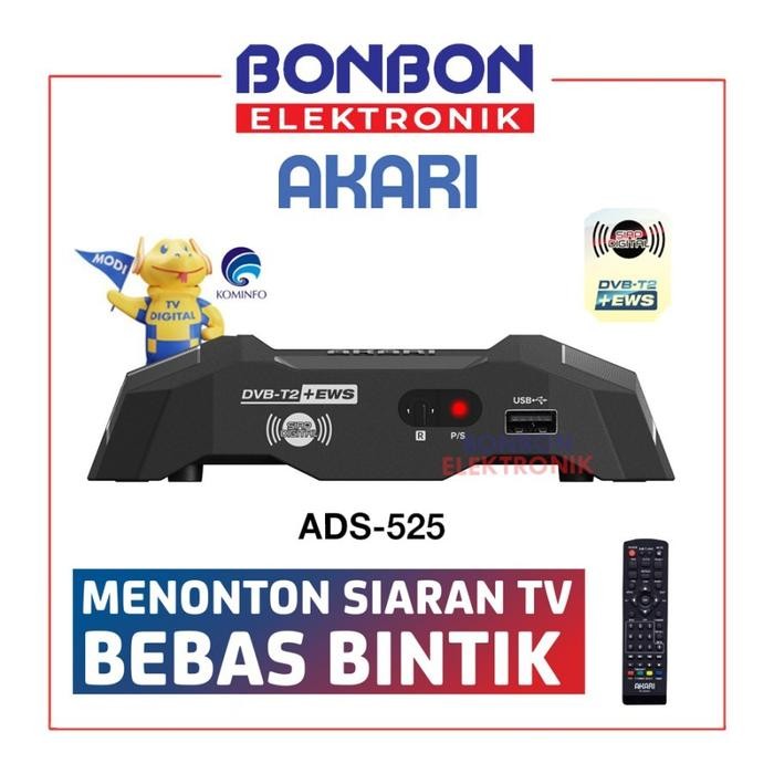 Polytron Set Top Box PDV-610T2 DVB T2 TV Receiver STB Siaran Digital - AKARI ADS525