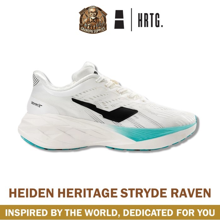 Sepatu Heiden Heritage Stryde Raven Sneakers Olahraga Lari Sport Running Shoes Pria Wanita