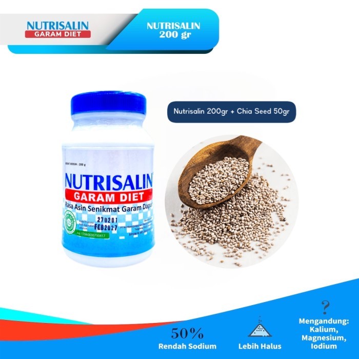 

Nutrisalin 200 gram x Chia Seed 50gr