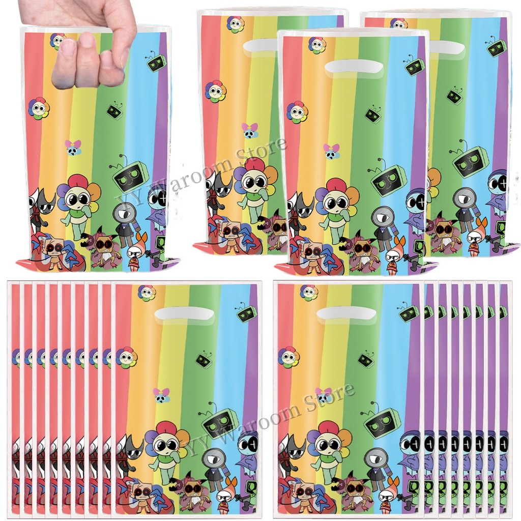 

Dandy World Birthday Gift Bags Dandys World Loot Goodie Bag Candy Bag Baby Shower Supplies Kids Game Them Party Favors Gifts