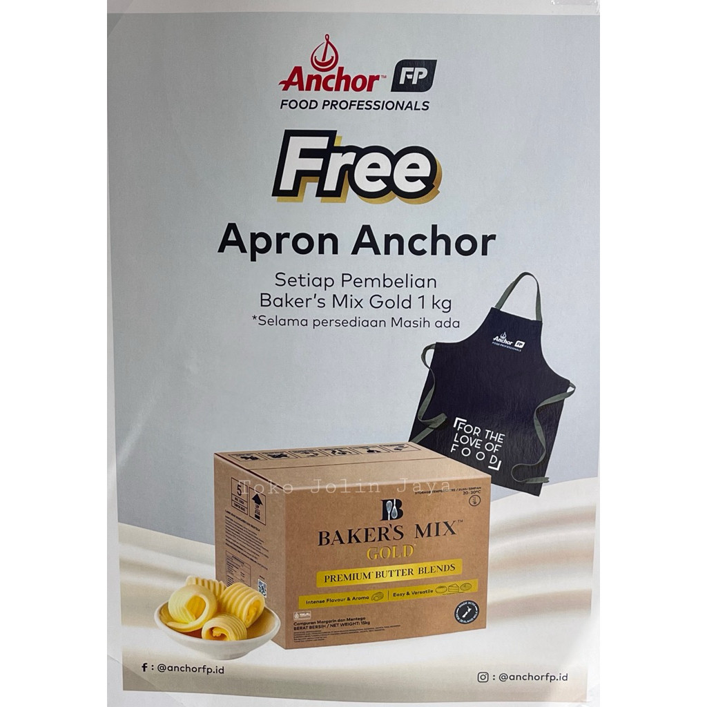 

1kg Bakers Mix Butter Blends kiloan (campuran butter & margarin)