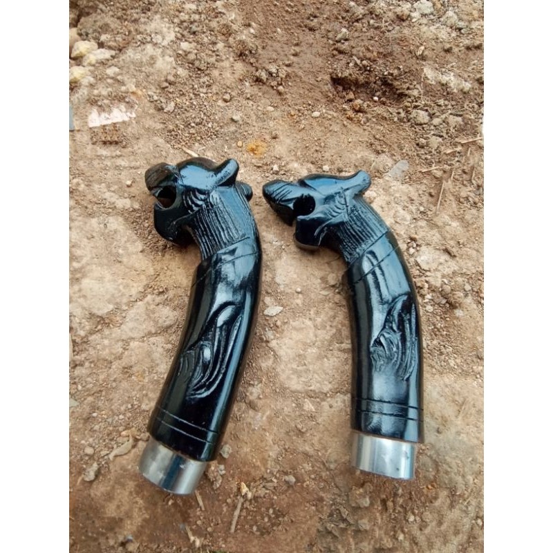 GAGANG GOLOK UKIR MACAN HITAM RASAMALA