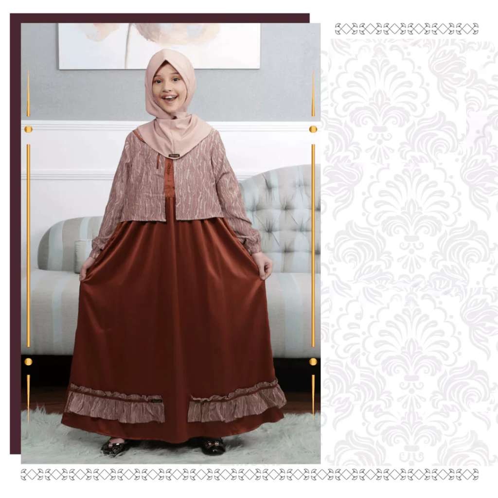 ETHICA GAMIS ANAK KAGUMI KIDS 31 EART BROWN