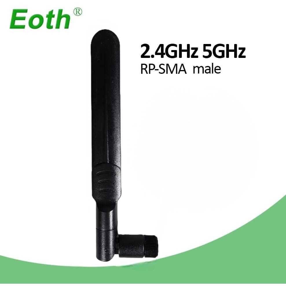 EOTH Antena Router WiFi Amplifier Dual Band 2.4 dan 5GHz RP-SMA Male
