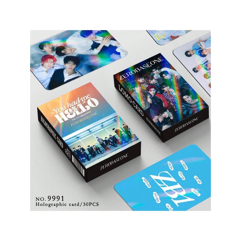 

30pcs Laser Card ZEROBASE ONE KPOP Boxed HD Photo Card Support Peripherals Collection Cards Small Gifts Holiday Gifts
