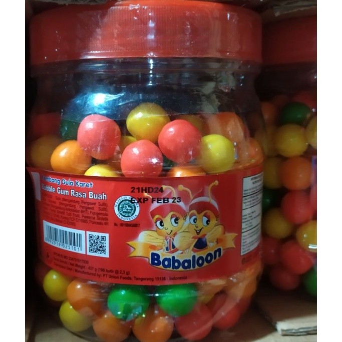 

Permen Karet Babalon Toples ( isi 190 butir )