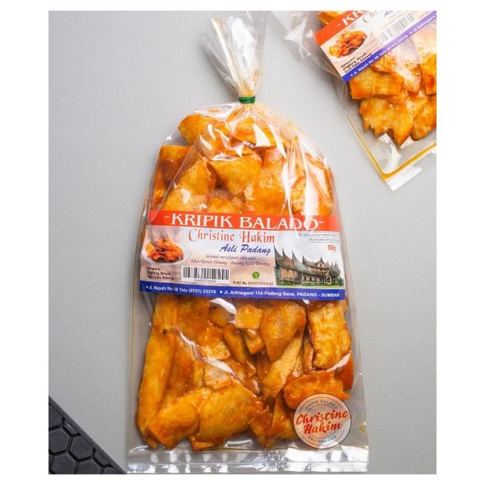 

Kripik Balado 500gr Christine Hakim / Sanjai Balado - PANJANG