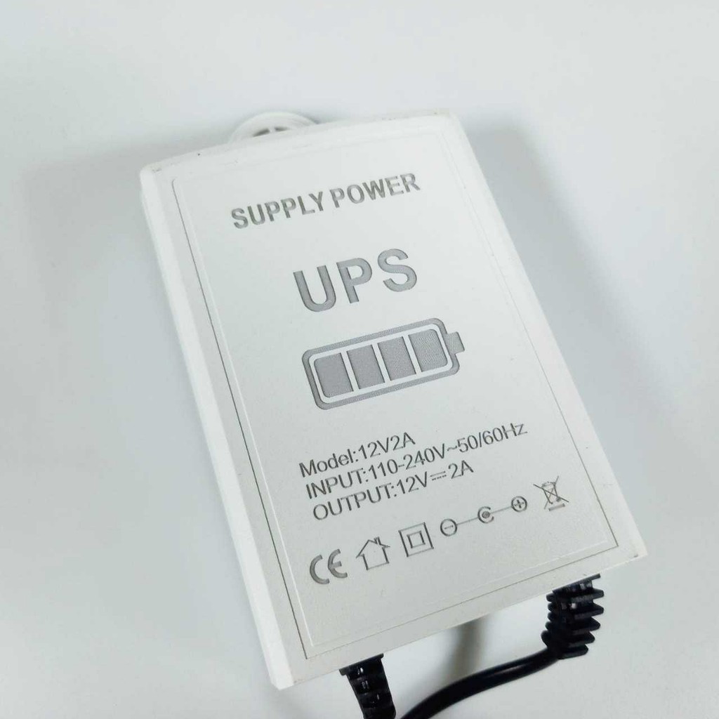 SIMPLBYSHP  HAOWANGDA Mini UPS Power Supply Backup for CCTV Router Alarm - 12V2A| BISA COD |