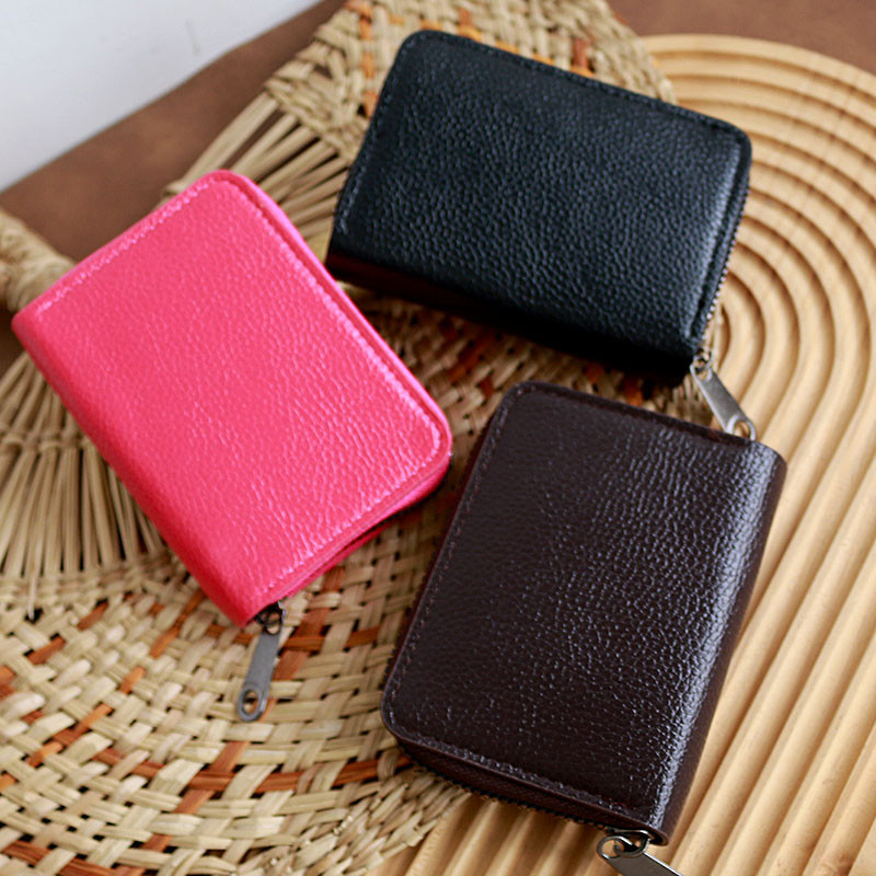 

Fashion New ID Cards Mini Wallets PU Leather Short Handbags Zipper Coin Luxury Designer Wallet Card Holder Purses Gifts 917