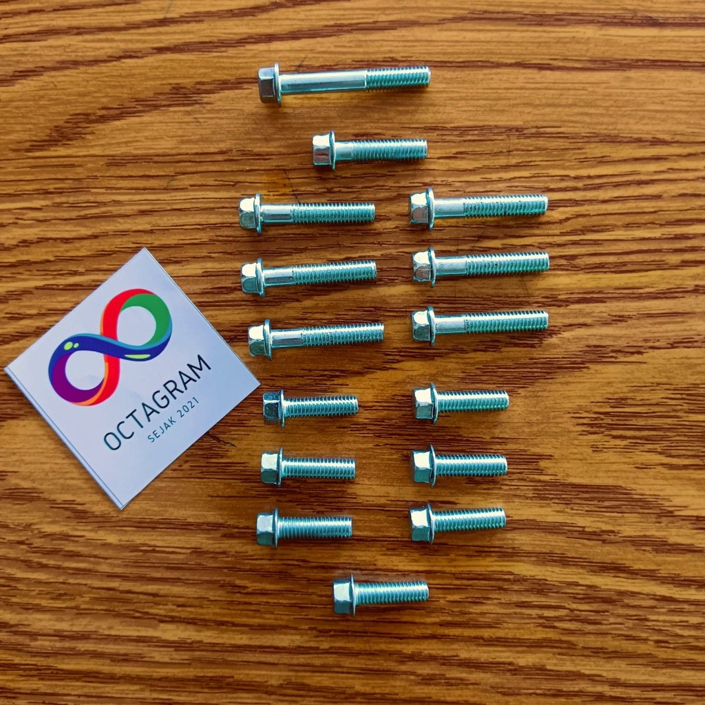 COD / Promo / Original / Baut Block Mesin Fizr Force One / Baut Blok Mesin Fizr Force One Full Set /