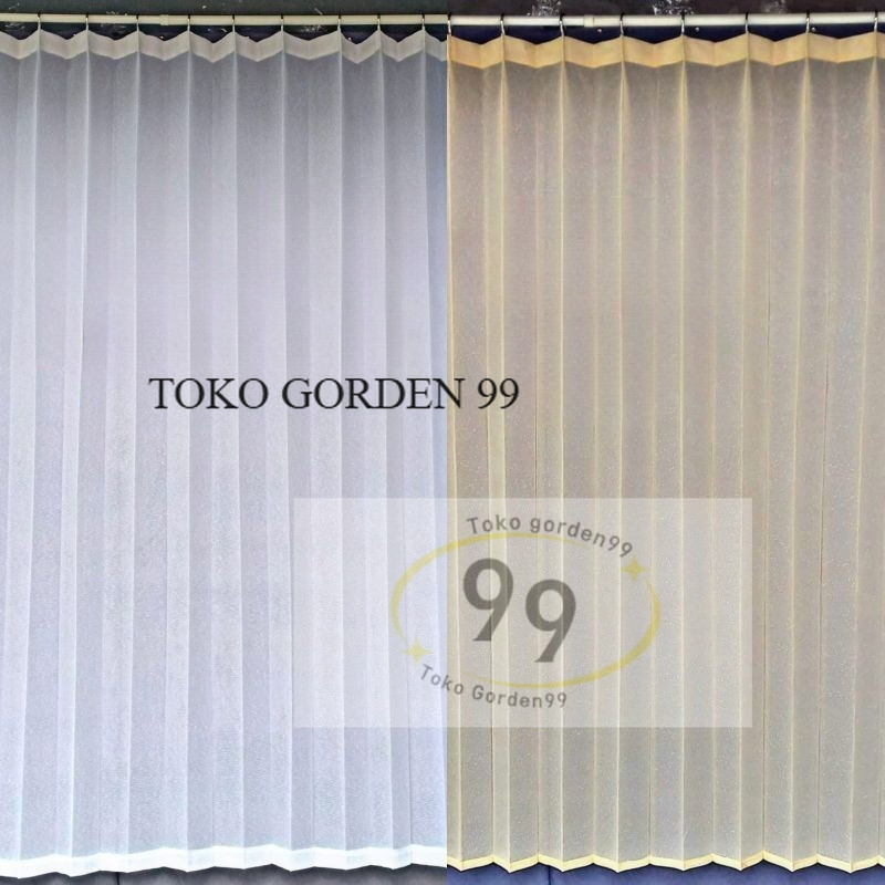 Vitrase Gorden Polos Vitrase Gorden Gorden Siang Vitrase Transparan Motif salju