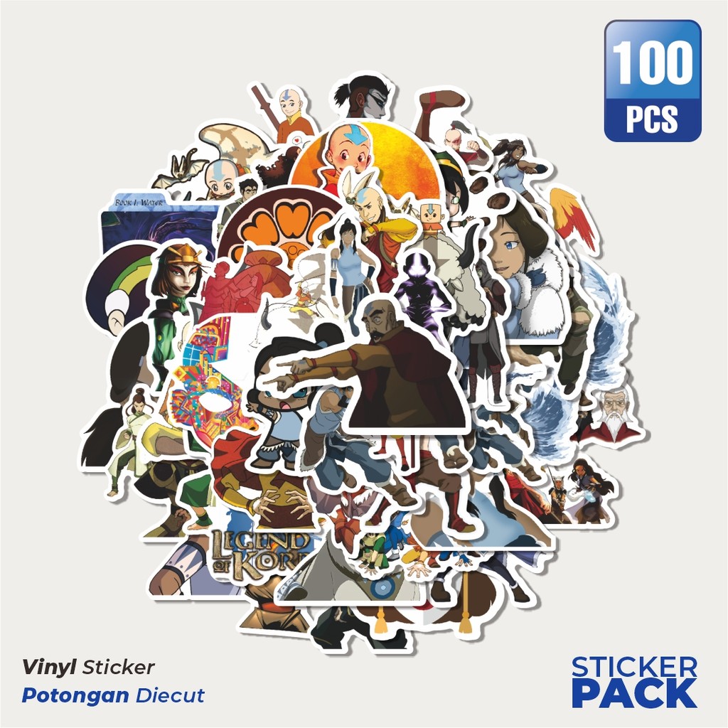

Stiker Vinyl Stiker Nickelodeon Series Avatar Bender Character Mix 5 Waterproof Aesthetic- Untuk Laptop, Motor, dan Helm - Paper Stationery Pack