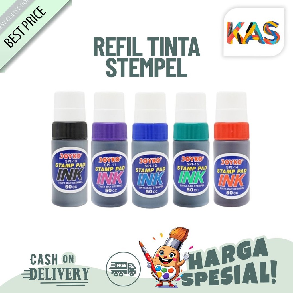 

Joyko SPI-11 12 13 14 15 Stamp Pad Ink Tinta Stempel [ Refill ]
