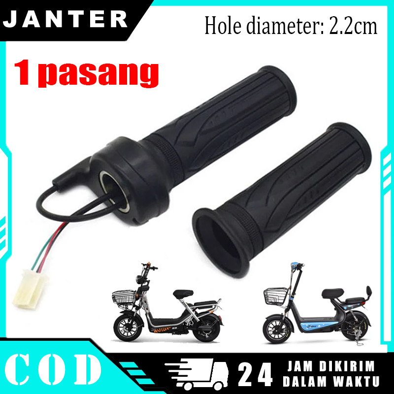 Throttle Listrik 12V-72V - Akselerator Twist Grip untuk Sepeda Motor Listrik / E-Bike / Skuter Elekt