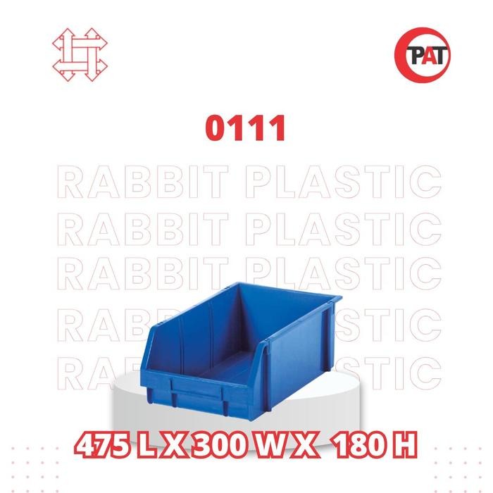 Bin Box Jolly Box Kotak Spare Part Plastik Rabbit 0111 / 0222 / 0333 / 0444 / 0555 - 47.5x30x18 0111