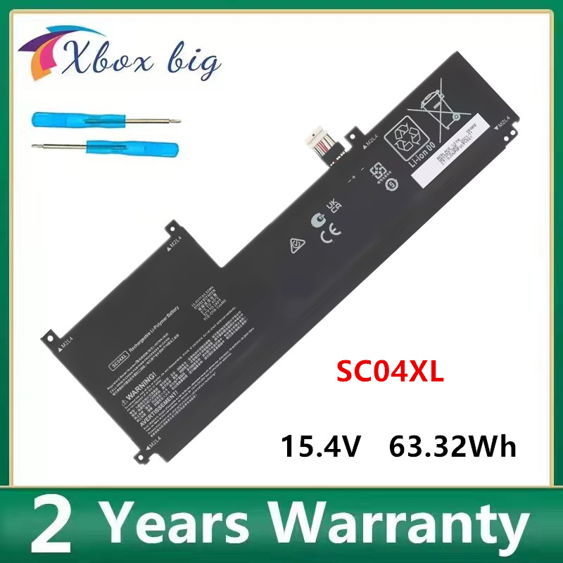 

NEW Battery SC04XL For HP ENVY 14-EB M08254-1C1 M07392-005 HSTNN-IB9R 15.4V 63.32Wh Notebook