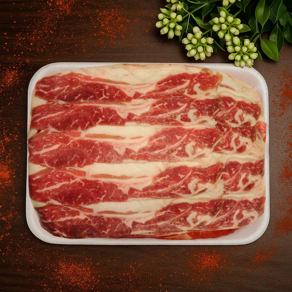 

Idolameat Daging Shortplate US Slice Meat Beef Yakiniku Shabu