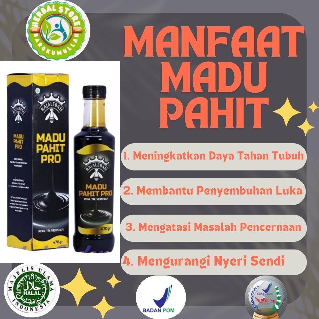 

Madu Hitam Pahit Raja Lebah Netto 470 ml