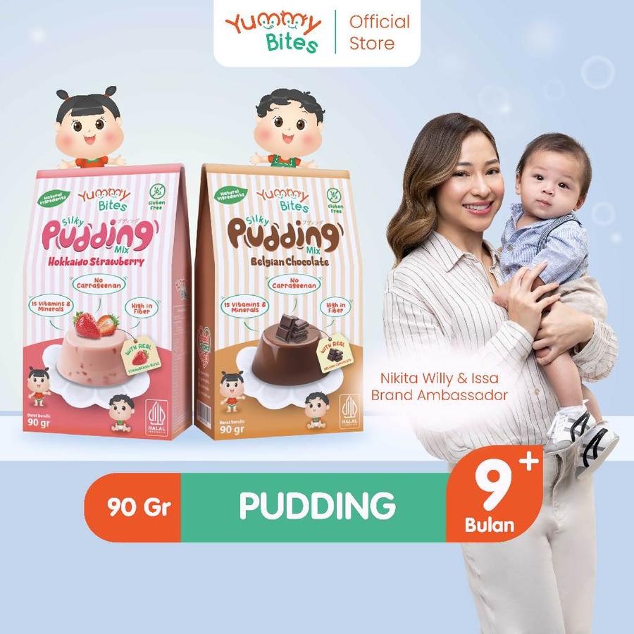 

Yummy Bites Silky Pudding MPASI 90 gr / Pudding Lembut MPASI Bayi / Snack MPASI / Cemilan Bayi - Lavie Baby House
