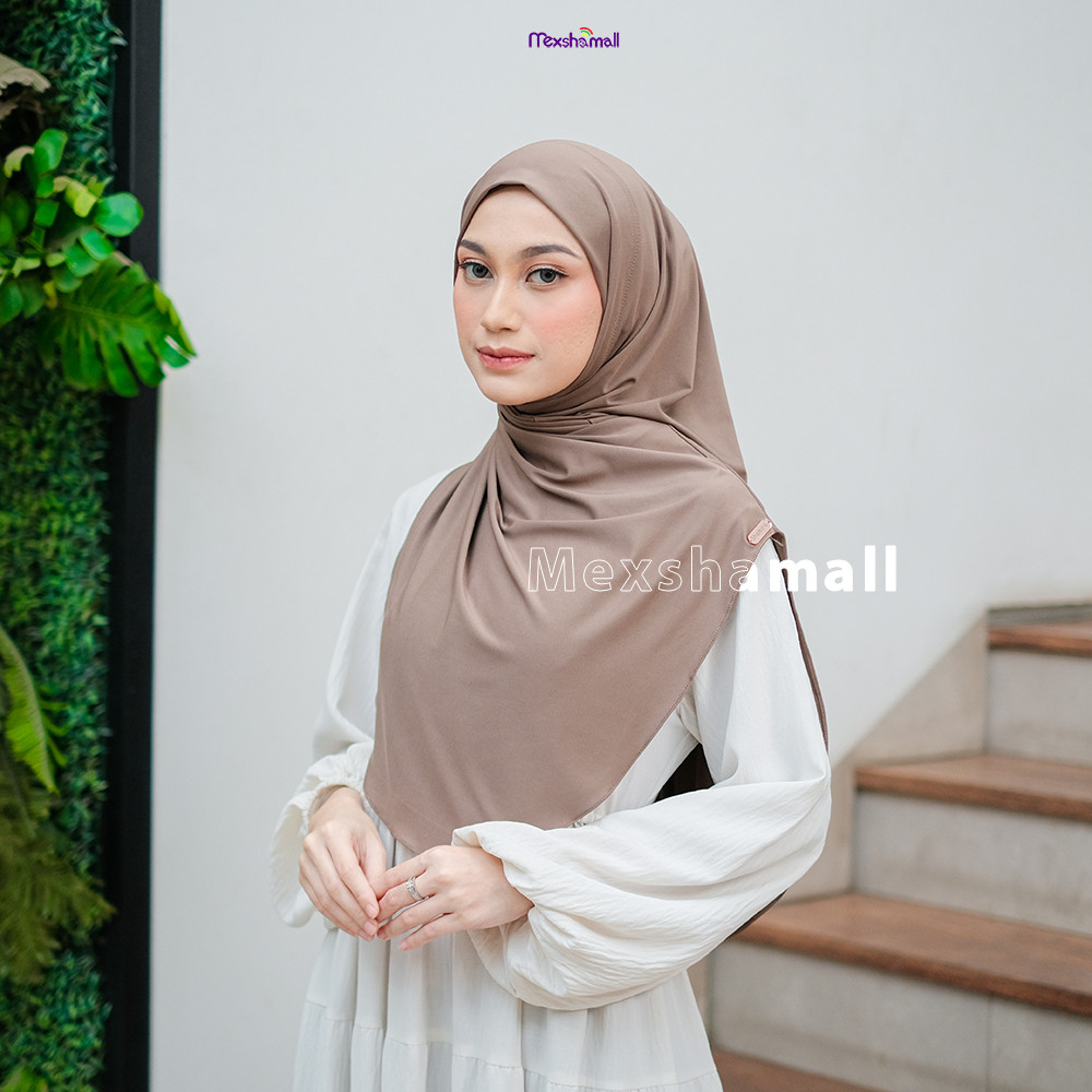 Hijab Instan Non Pet Syar'i Jersey Premium I Bergo Instan Melayu Isyana Jersey Oval Non Pet