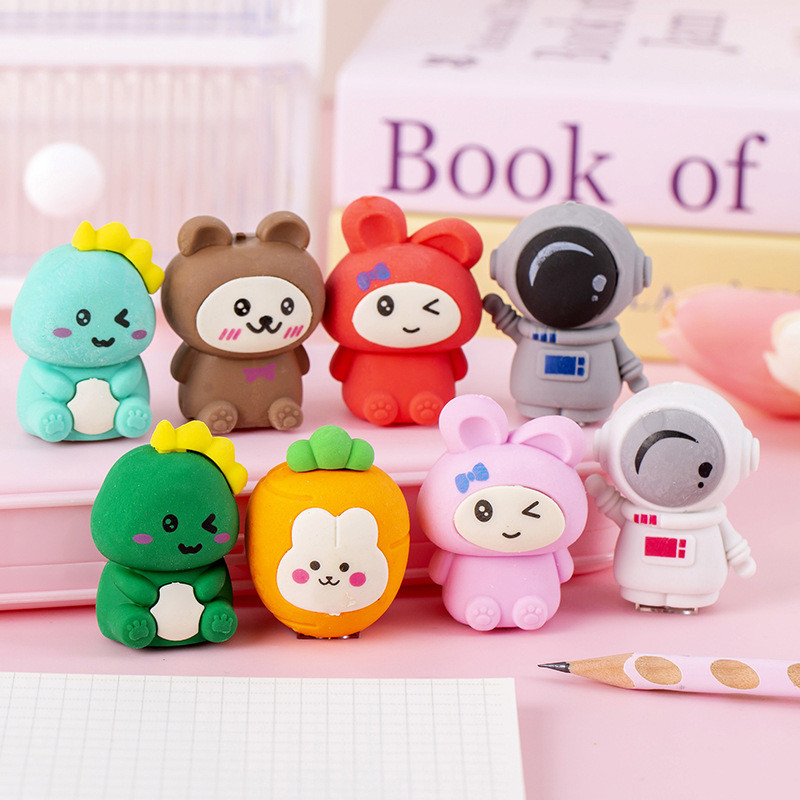 

BEST! RAUTAN PENSIL BISA JADI PENGHAPUS SUPER CLEAN MOTIF ANIMAL KARTUN SUPER KAWAII SUPER CUTE
