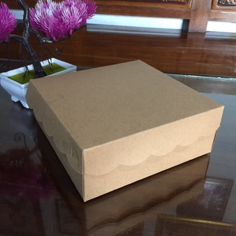 

dus nasi kraft coklat R10K 20x20x7 / box nasi coklat murah Isi 100 pcs