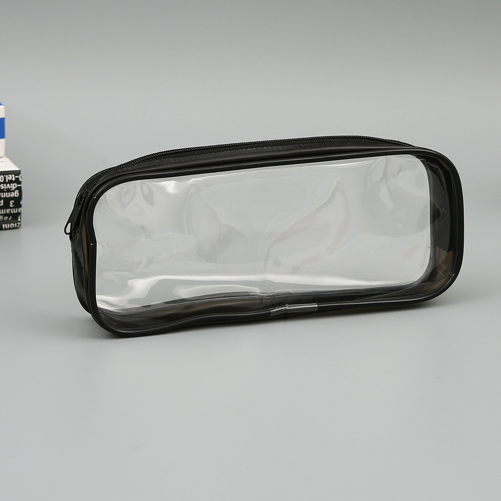 

Kawaii Large Capacity Waterproof Transparent Pencil Case Cosmetic Bag for Girls School Office Supplies