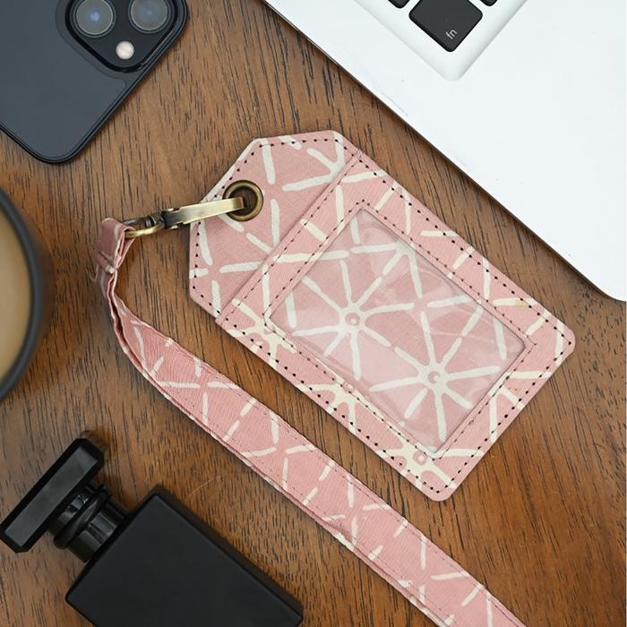 

Promo NONA RARA - Lanyard Garut Pink A0060, Lanyard ID Card Holder Batik Modern