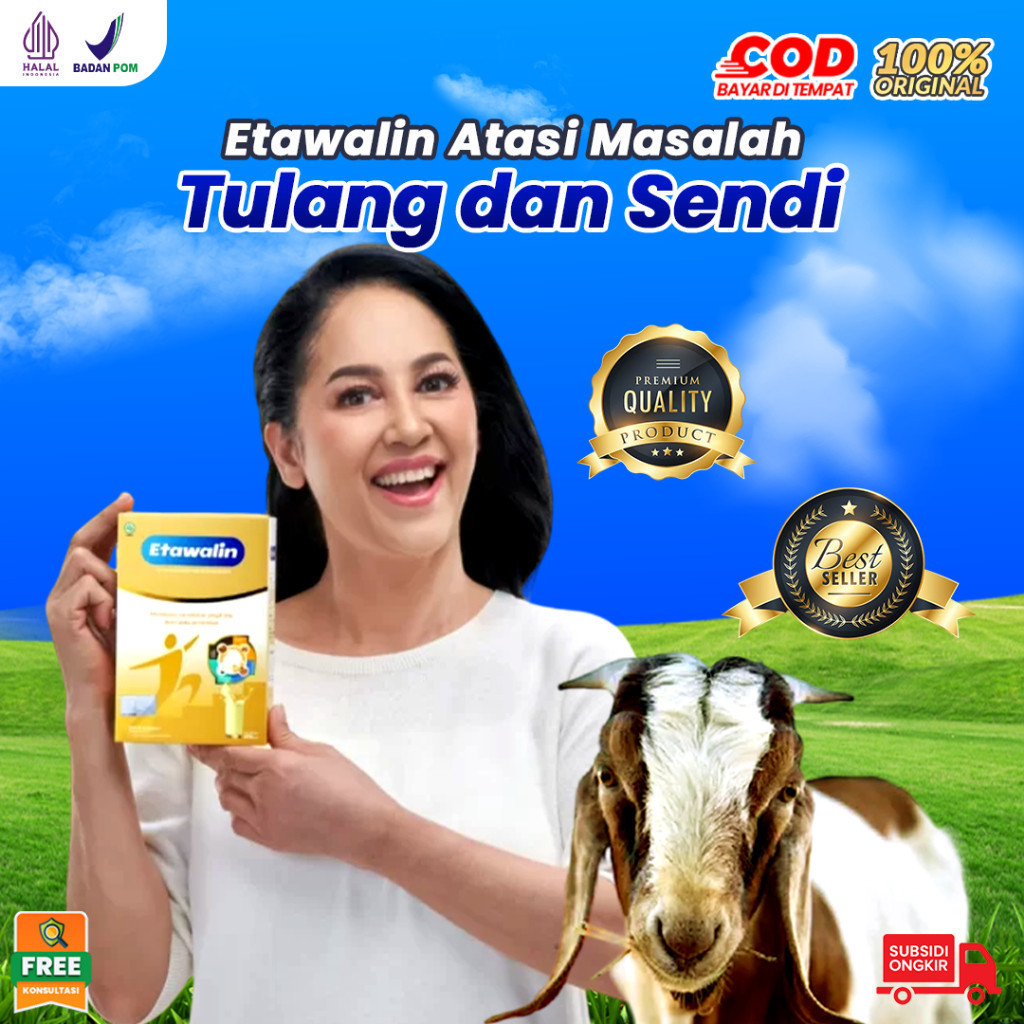 

ETAWALIN Original Susu Kambing Etawa Herbal Cegah Syaraf Kejepit Tulang Rematik Asam Urat Kolesterol