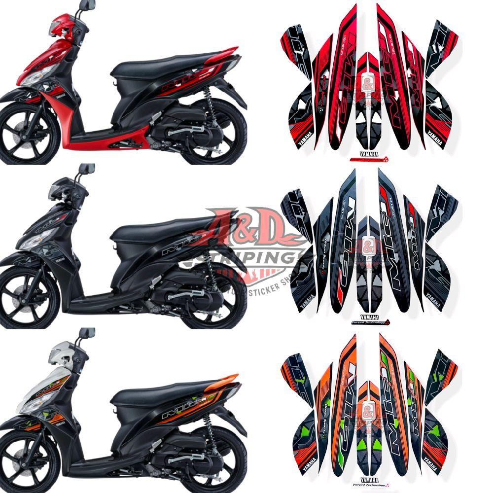 Stiker Striping Lis Standar Motor Yamaha Mio J 2014