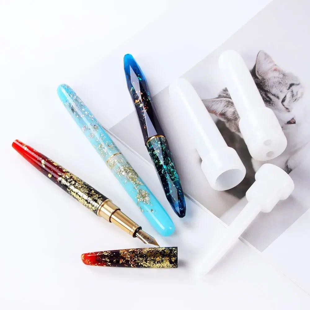 

DIY Crystal Epoxy Resin Mold DIY Baikal Fountain Pen Silicone Mold For Resin
