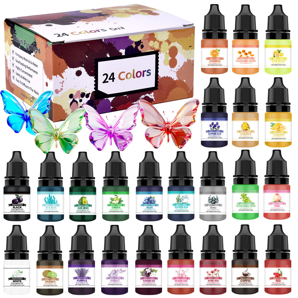 

Liquid Epoxy Resin Pigment For Epoxy Resin Glue Dye Transparent Color/Solid Color/Pearl Color For DIY Resin Art Jewelry Making