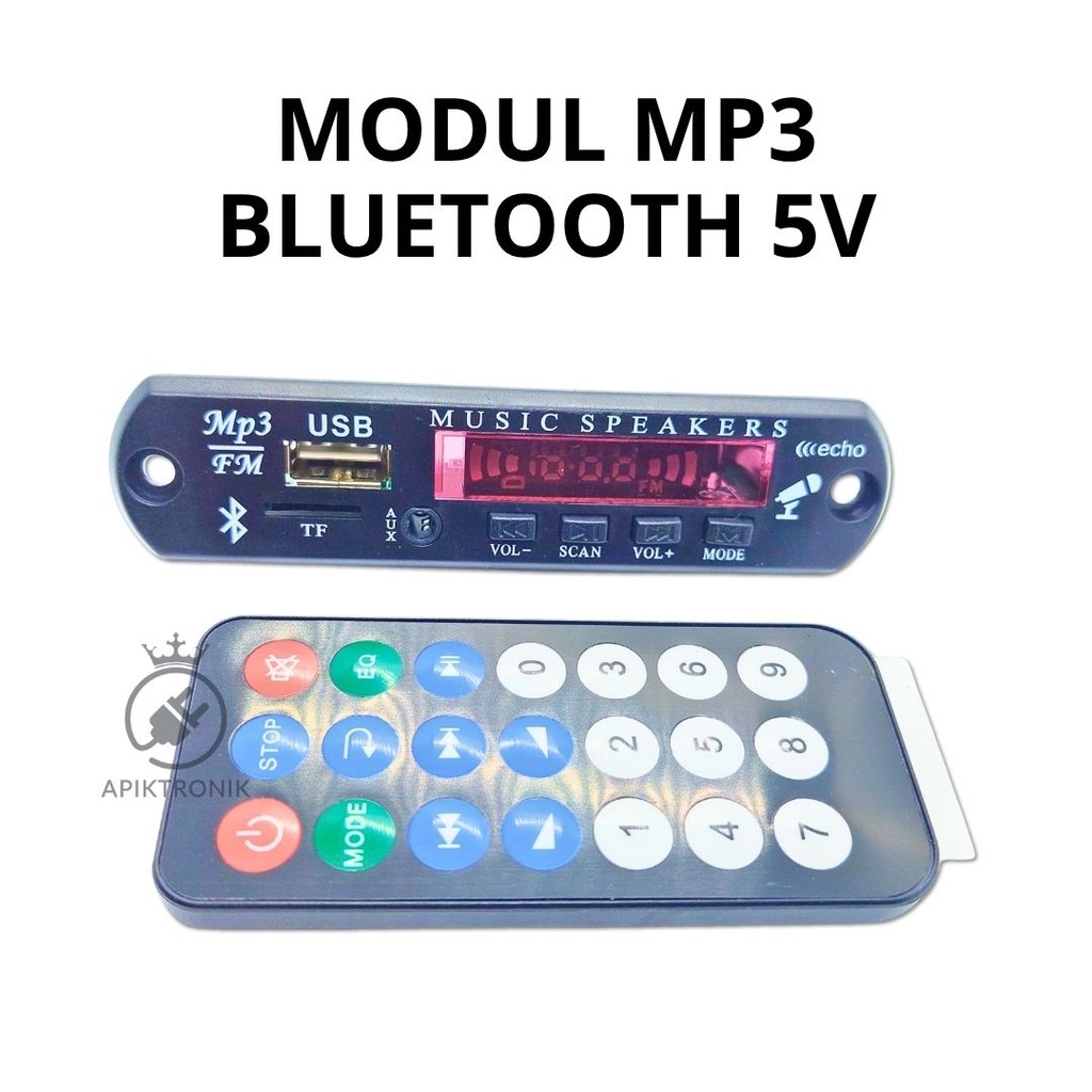 Modul MP3 Bluetooth 5V – USB + Remote Control