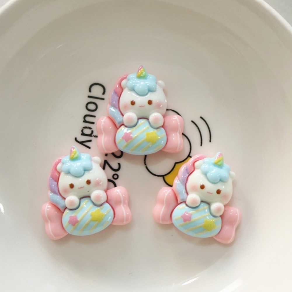 

10pcs Cute Cartoon Kawaii Animal Horse Series Flat Back Resin DIY Scrapbooking Embellishments Cabochons Decoration Accessories