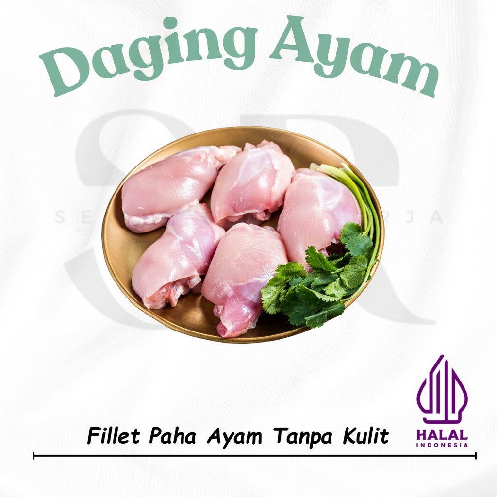 

Fillet Paha Ayam Segar 1 KG Boneless Paha Chicken thigh FRESH HALAL