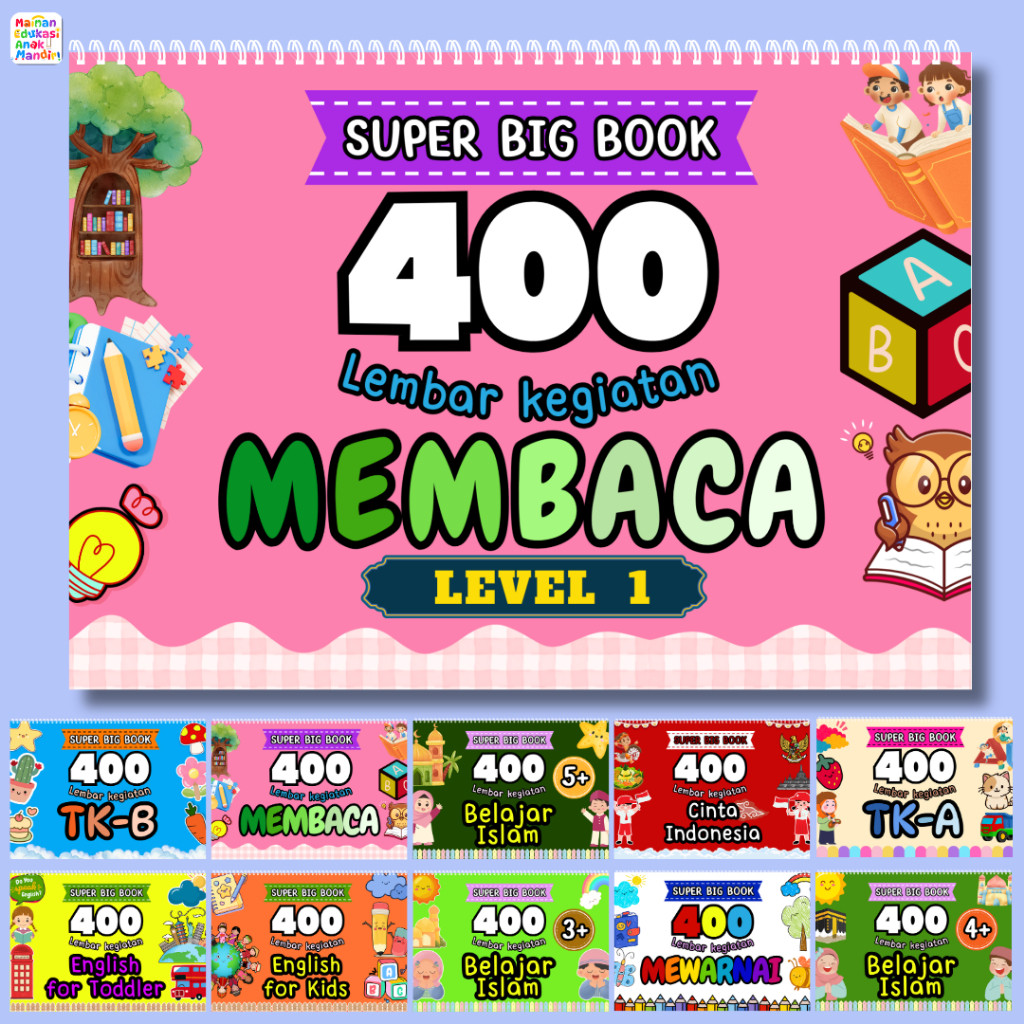 

Buku Aktivitas 365+ Halaman Buku Belajar Anak Paud TKa/TKb SD Buku Belajar Anak 2 3 4 5 6 7 Tahun