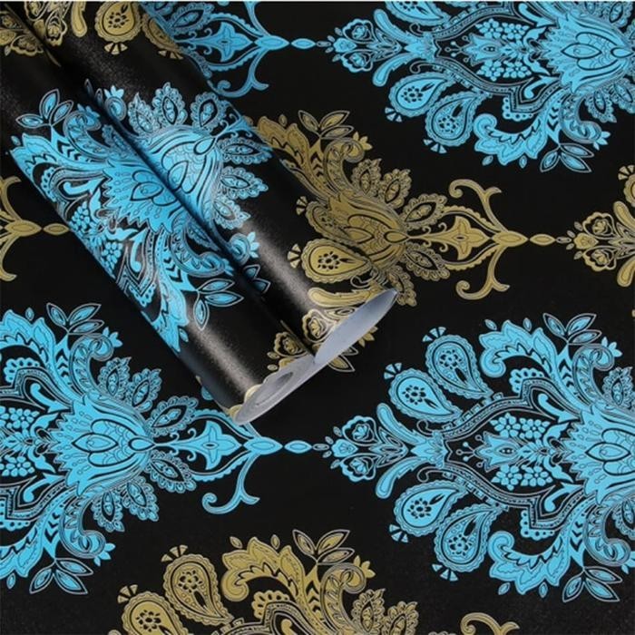 Wallpaper Dinding Stiker Motif Batik cy1003 Ukuran 45cm x 8 m Wallpaper Premium Sticker PvC