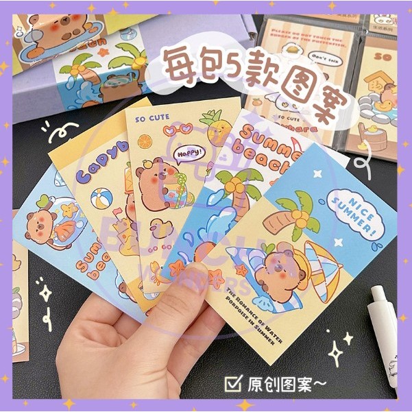 

BW PROMO Kiyowo Aesthetic Seal Kapibara Sticker Cute online shop stiker label packaging A-SK021