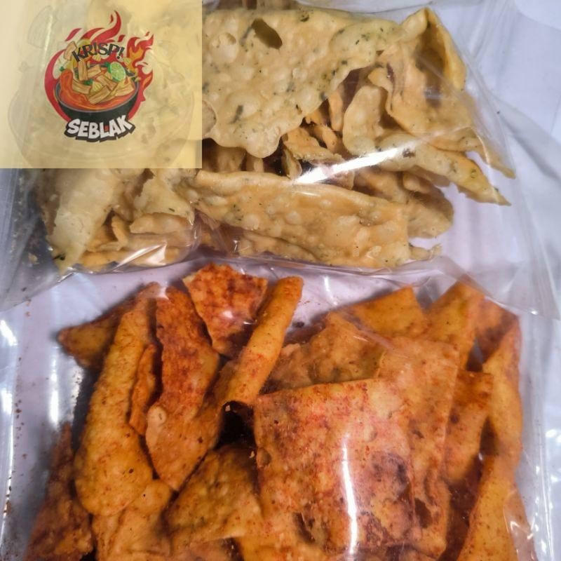 

Seblak krispi KERIPIK PANGSIT BAWANG 100 GRAM