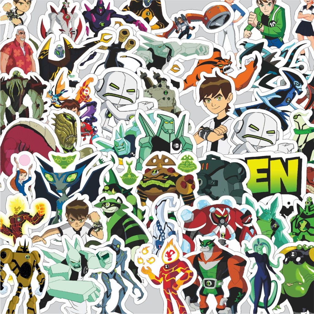 

Stiker Cutting Pack Stiker Kartun Series Ben Ten Karakter Mix Isi 100Pcs Series Aesthetic Lucu Keren Untuk Koper Bahan Vynil