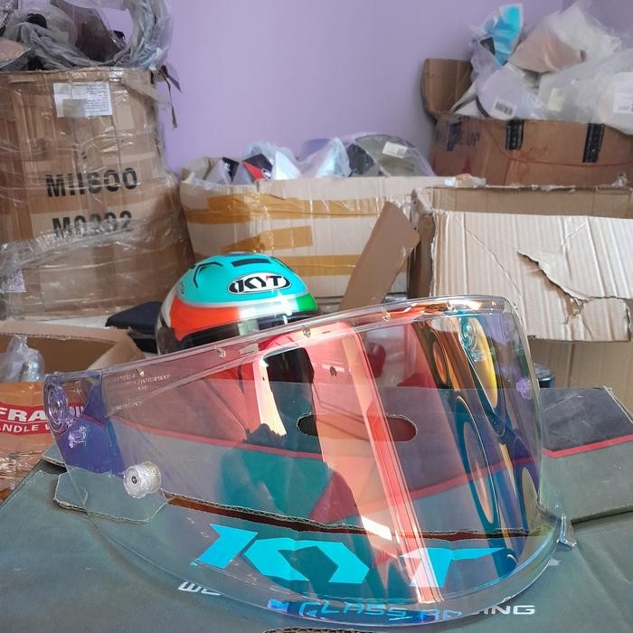 Visor kyt nfr nx race nz race photocromic red gold original - AFTERMARKET, All Size