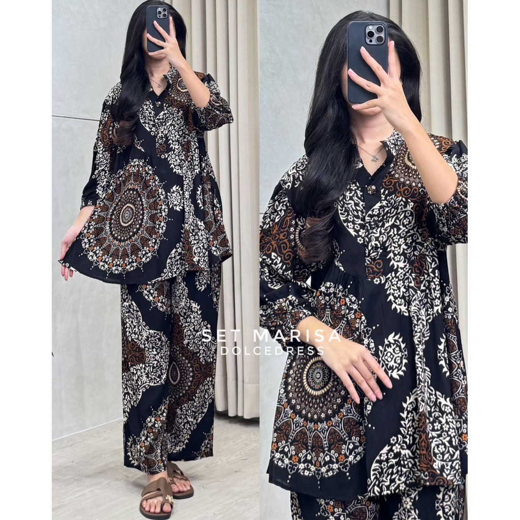 FOPE.DUSTYZ Daster Arab Dolce MARISA One Set Piyama Rayon