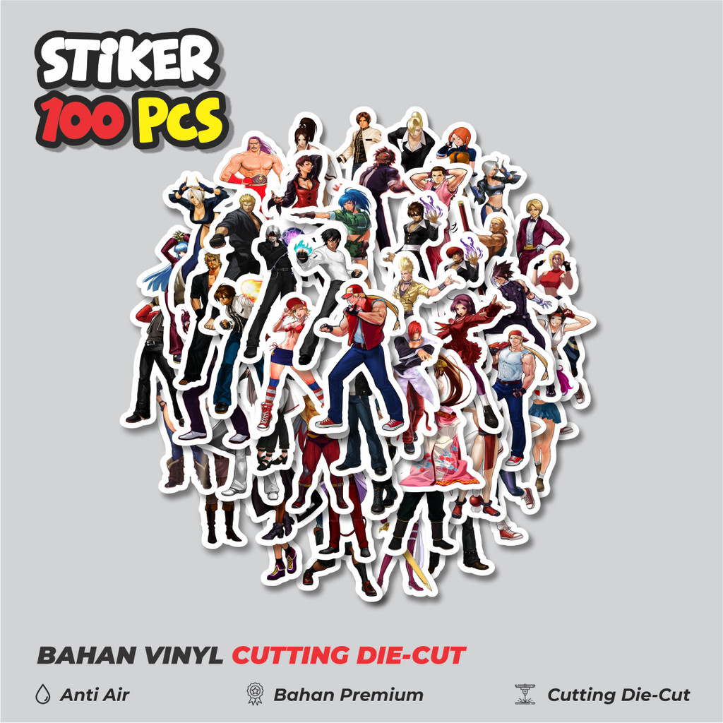 

Terbaru! 50 pcs Stiker Game Series King Of Fighter Character Mix 4 Dekorasi Lucu Kreatif untuk Notebook, Skateboard, HP