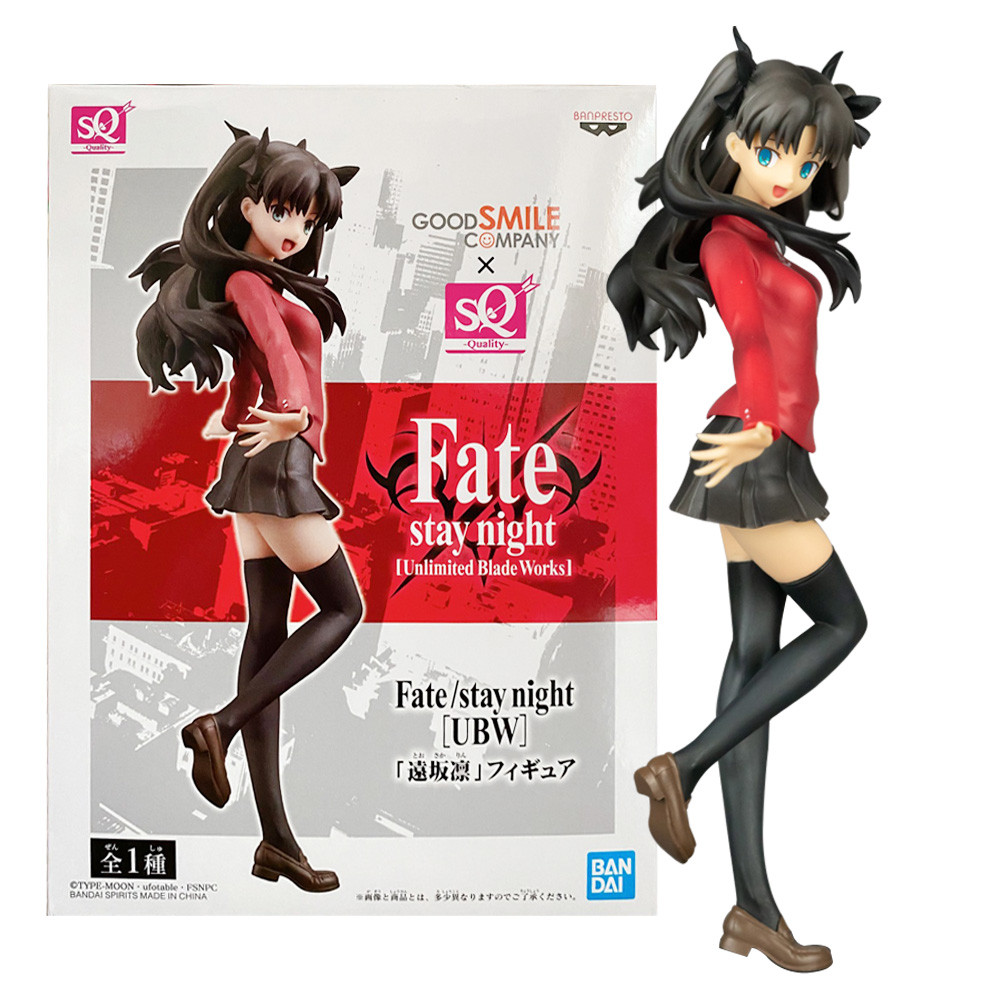 Anime Fate/stay night Unlimited Blade Works Tohsaka Rin SQ Station Model Toy Collection Action Figur