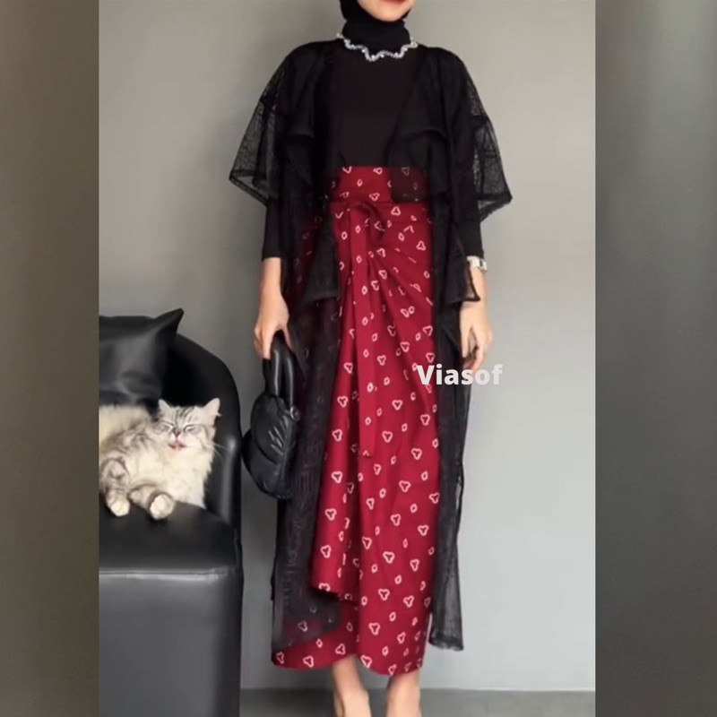 (VIASOF) LACE OUTER - OUTER BROKAT